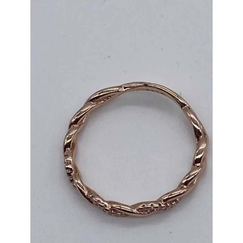 Half‎ and Half Chain and Metal Rope Chain Bangle Rose Gold 2 Size Available